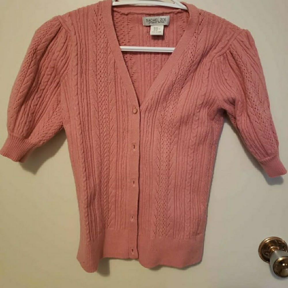 Rachel Zoe Blush Pink Cardigan